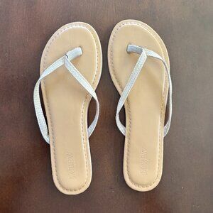 J. Crew Easy Summer Flip-Flops Nude/Cream